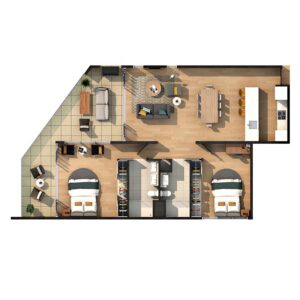 2 Bedrooms